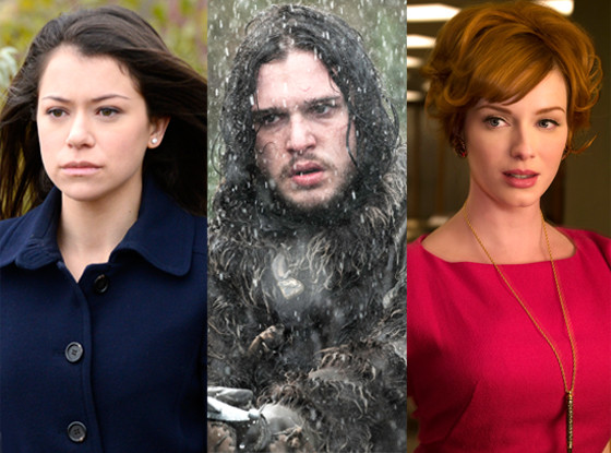 Christina Hendricks, Kit Harington, Tatiana Maslany Christina Hendricks, Kit Harington, Tatiana Maslany